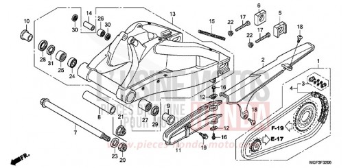 BRAS OSCILLANT CBR1000RRC de 2012